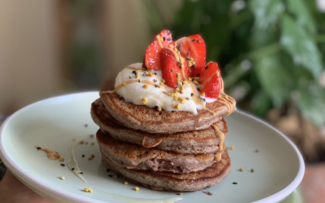 Pancakes protéinés / sans gluten – lactose ni sucre.