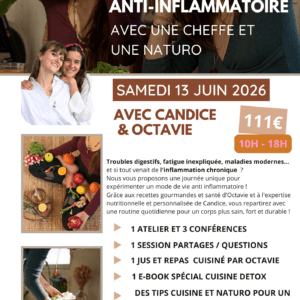 Ta journée anti-inflammatoire avec une cheffe et une naturo - samedi 13/06/2026